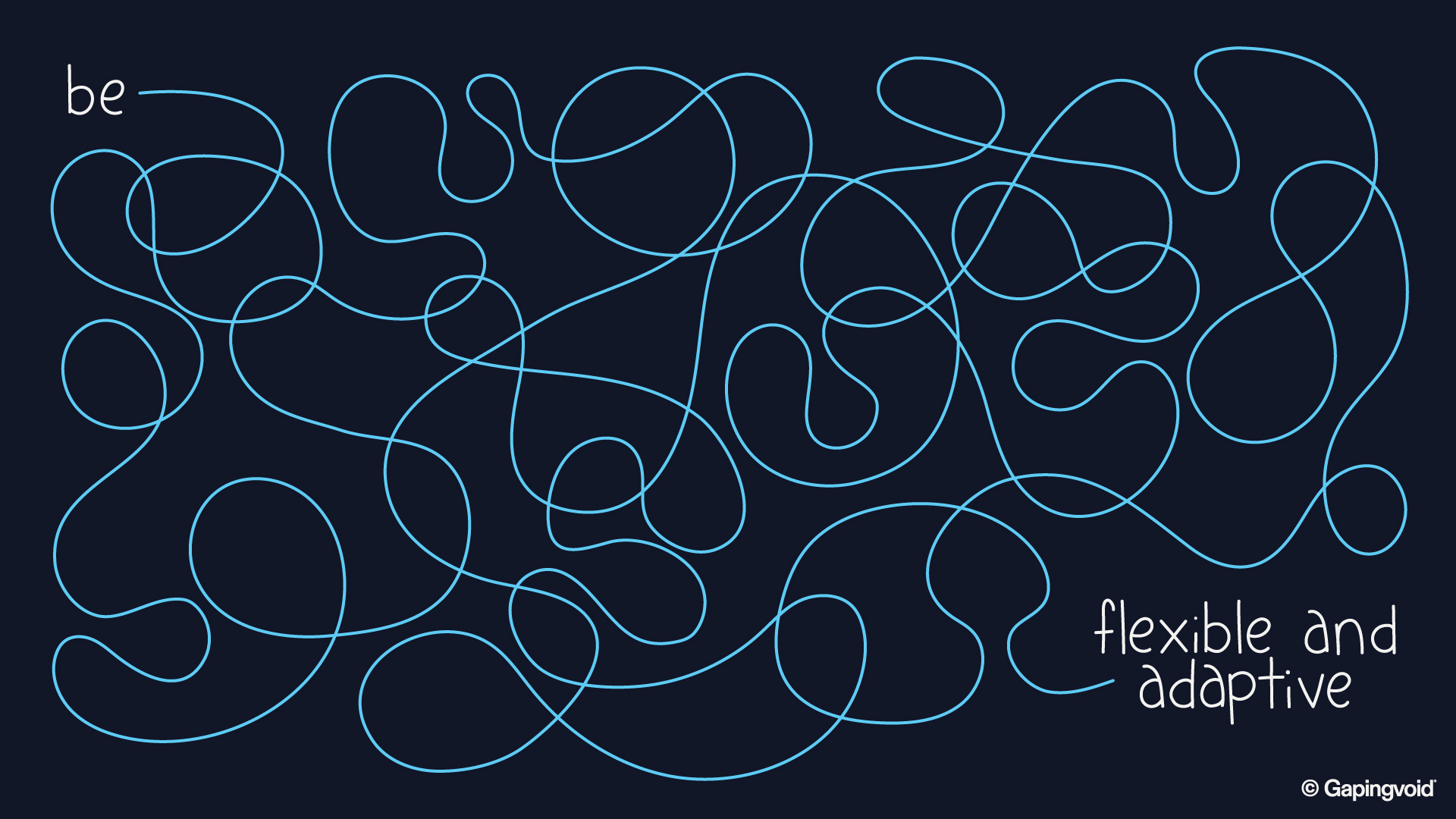 Be flexible and adaptive — Gapingvoid